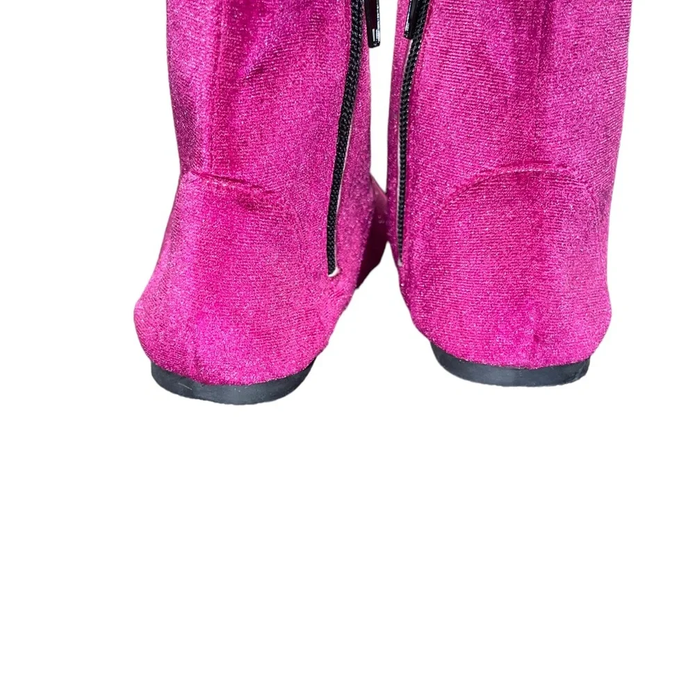 NWOT Spellbound Girl's Velvet Nyx High top boots Shoes Sz 13‎